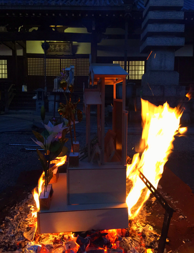 住職による読経